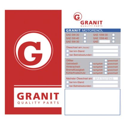 Tabliczka wymiany oleju