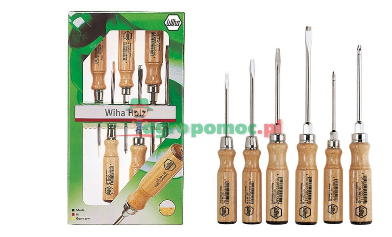 WIHA Wkrętak do nakrętek rowkowych i Phillips - zestaw