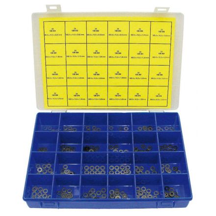 Zestaw podkładek w skrzynce z tworzywa sztucznego